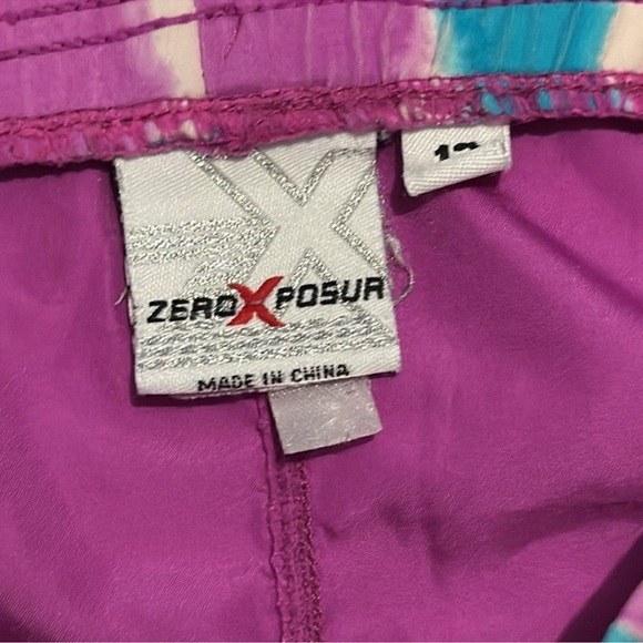 ZeroXposur Kids Purple and Teal Shorts - Picture 4 of 4